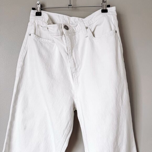 Hudson High Rise Remi Straight Cropped White Size 32 - Picture 3 of 10